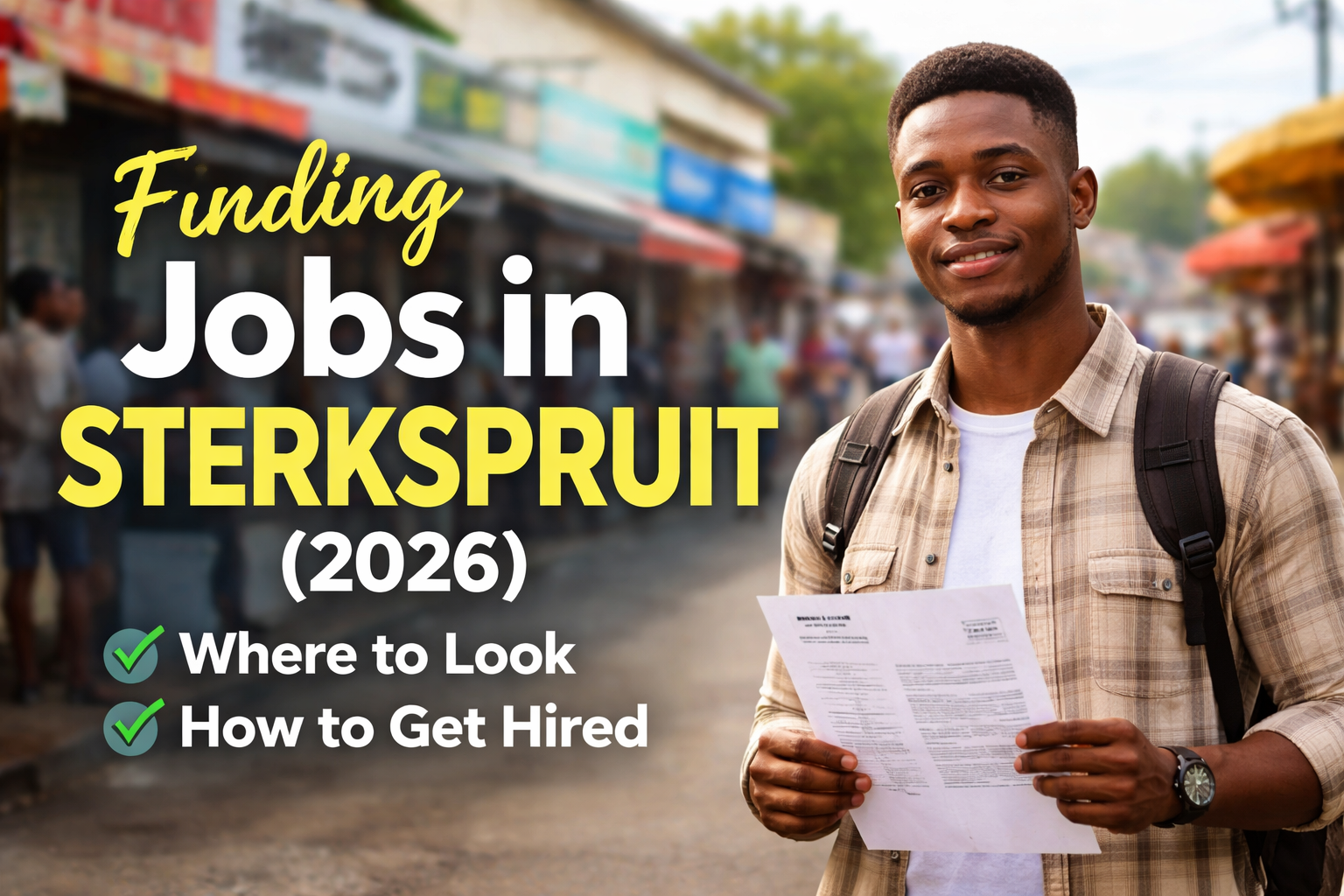 Finding Jobs in Sterkspruit (2026): Where to Look & How to Get Hired